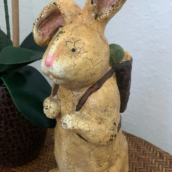 Vintage Charming Bunny Rabbit w Egg Backpack - Picture 10 of 11